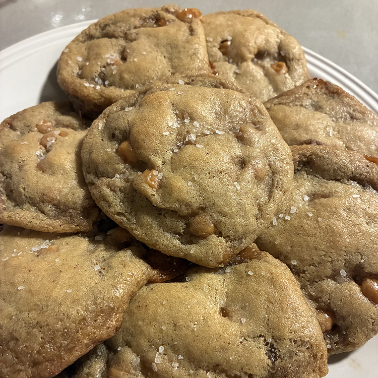 salted caramel cookies
