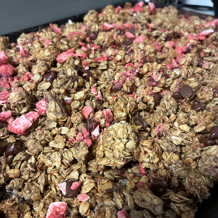 Chocolate covered strawberry granola