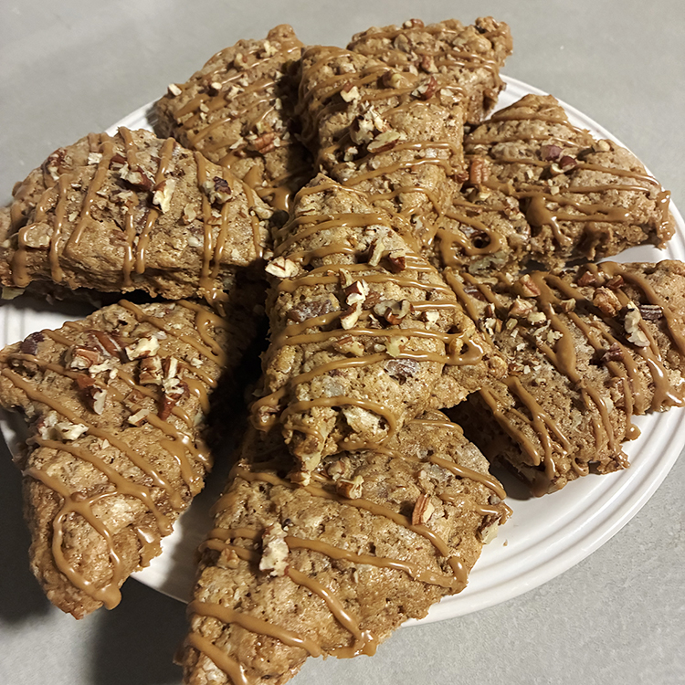 Maple pecan scones