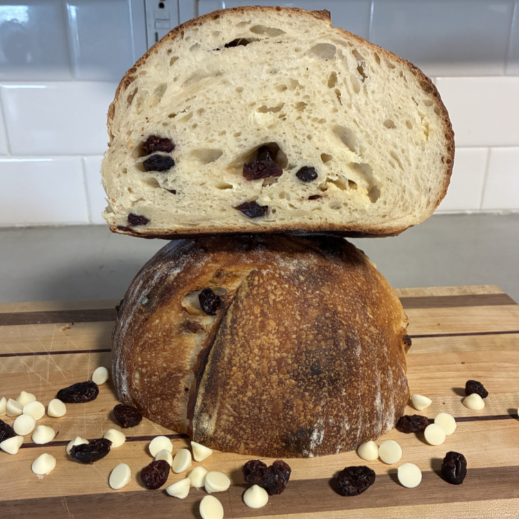 Cranberry White Chocolate Bread