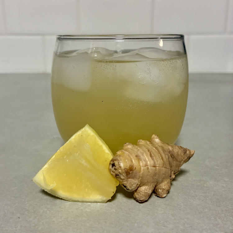 honey lemon ginger shrub